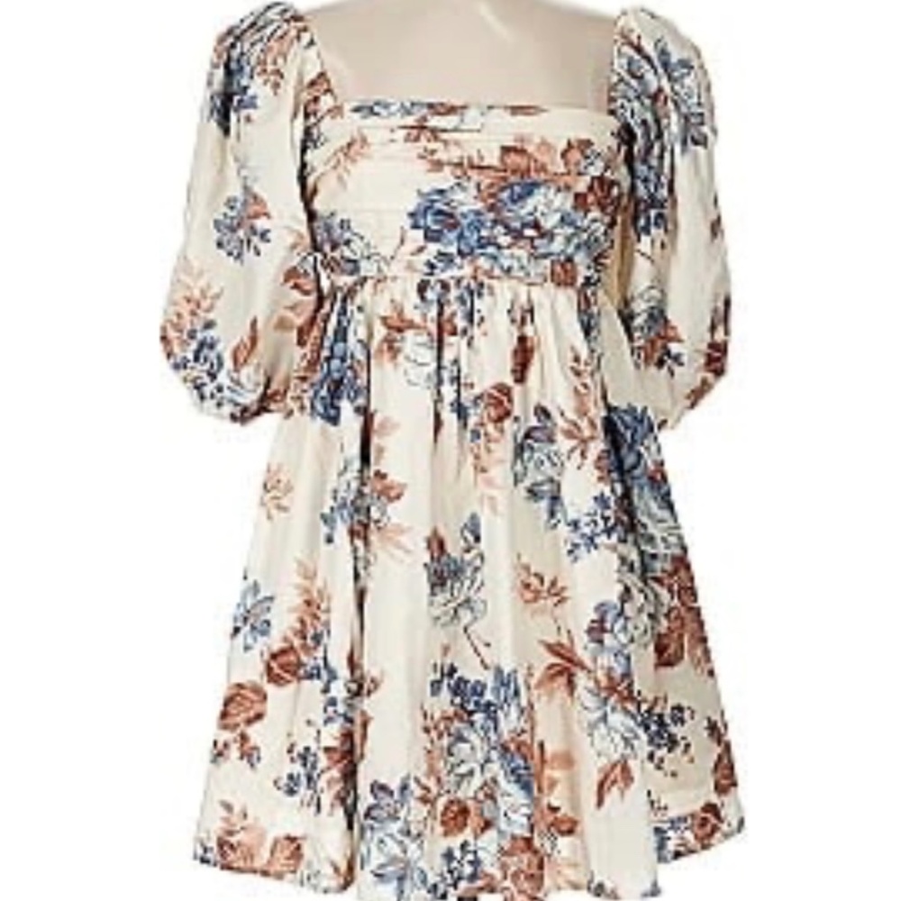 Emerson Poplin Puff Sleeve Mini Dress